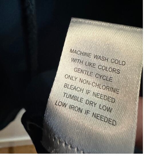 DR2 Teal Peasant Blouse Women’s Size 3X Boho Tassel Tie Long Sleeve Top - Picture 6 of 8